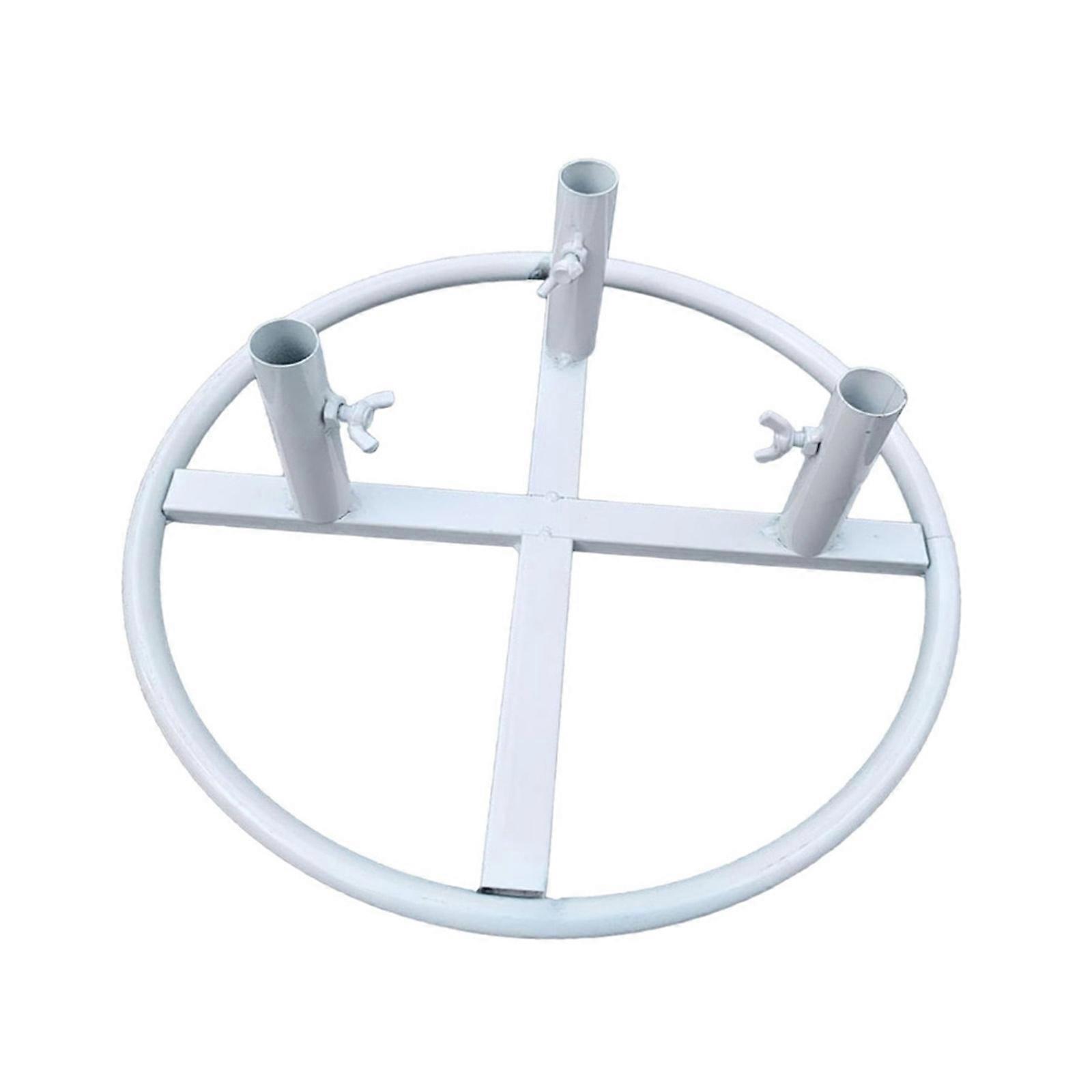 3 Hole Flower Display Stand Adjustable Flower Poles Base For Large Bouquet Arrangements Wedding Backdrop Decoration White
