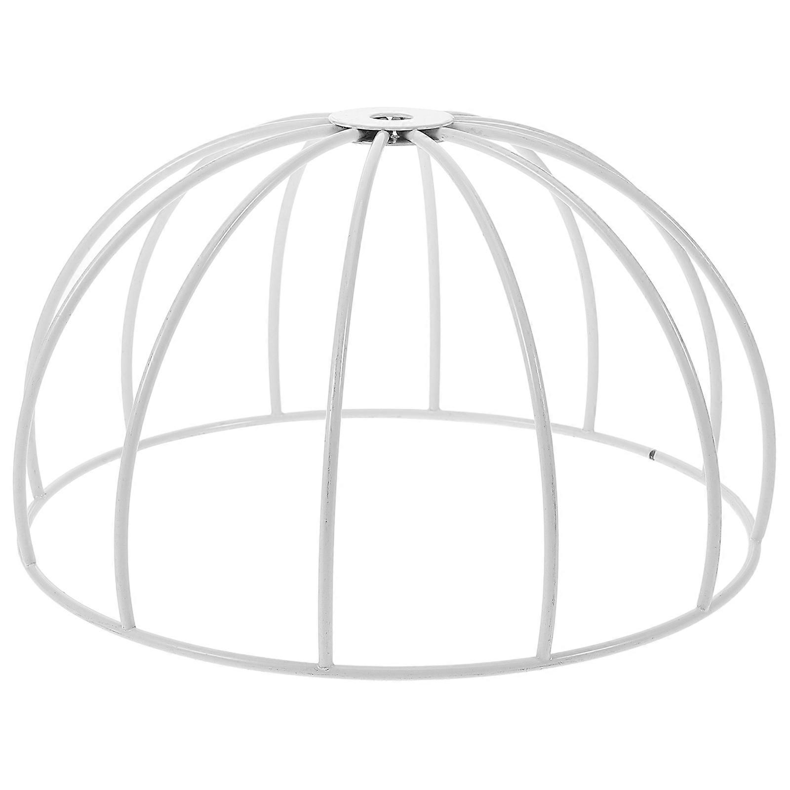Table Lampshade Frames Diy Lamp Frame Simple Structure Iron Table Lamp Shade Frame Black 18.50X18.50X10.50CM 1Pack