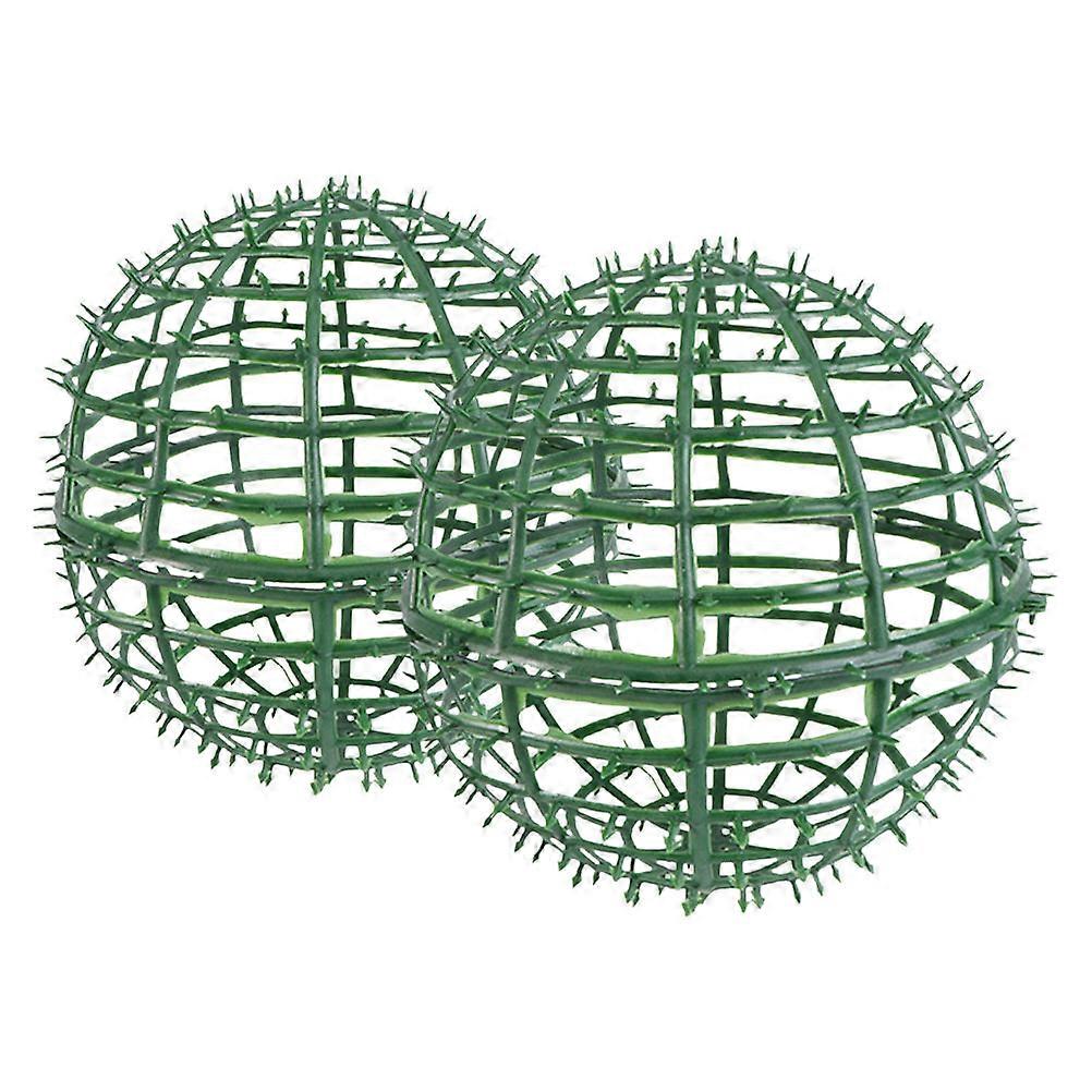 Plastic Topiary Ball Rack for Garden and Wedding Decor 2Pcs Green