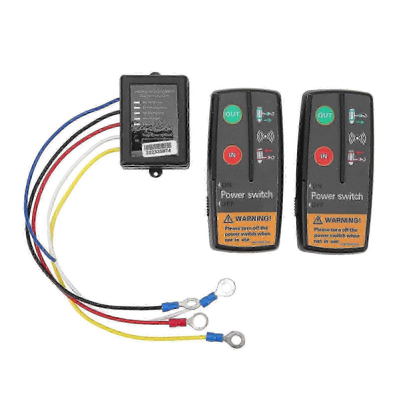 YEMAA Wireless Winch Remote Control Kit 12V 24V Accurate Control for SUVs