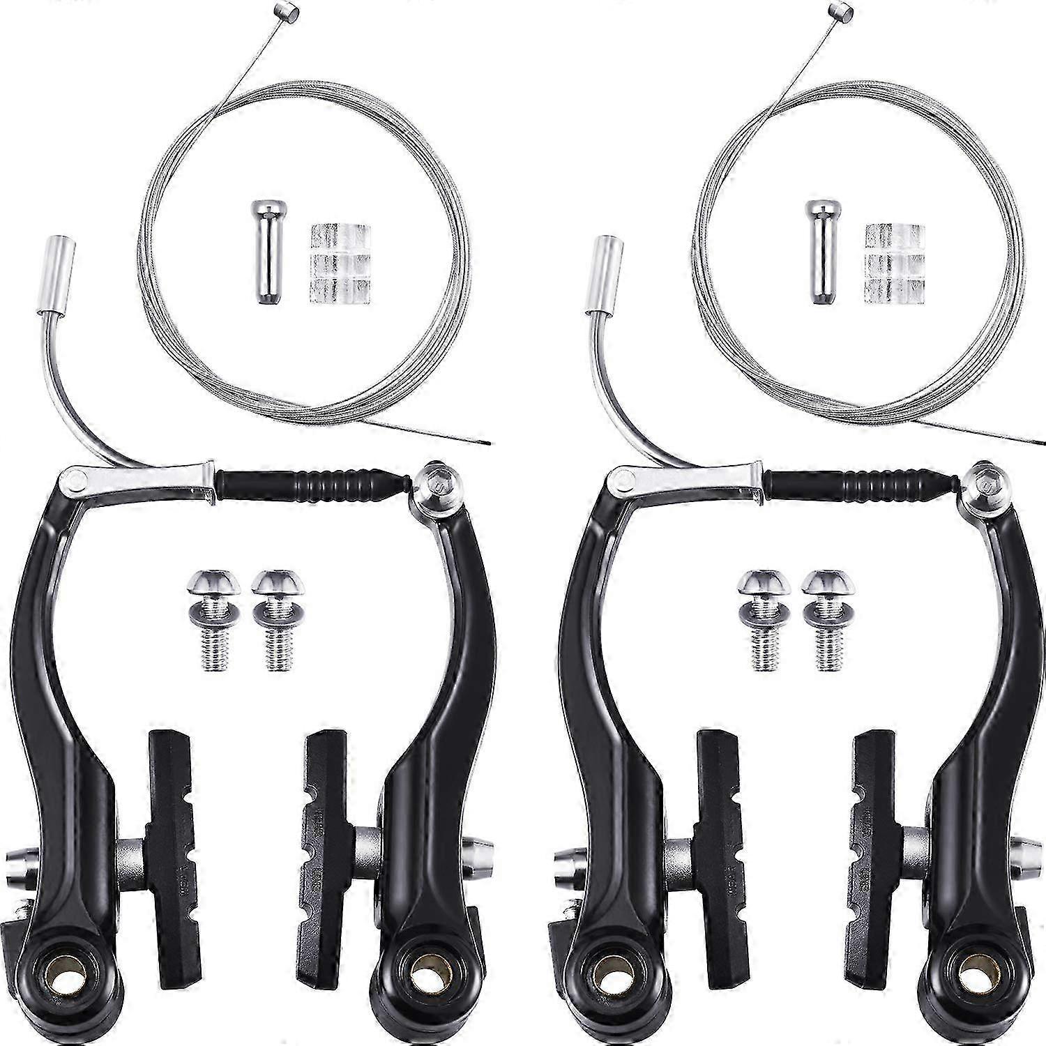 2 Pairs of Bicycle Brake Sets for Replacement on Mountain Bikes and Bicycle Gear Shift Cable Wires