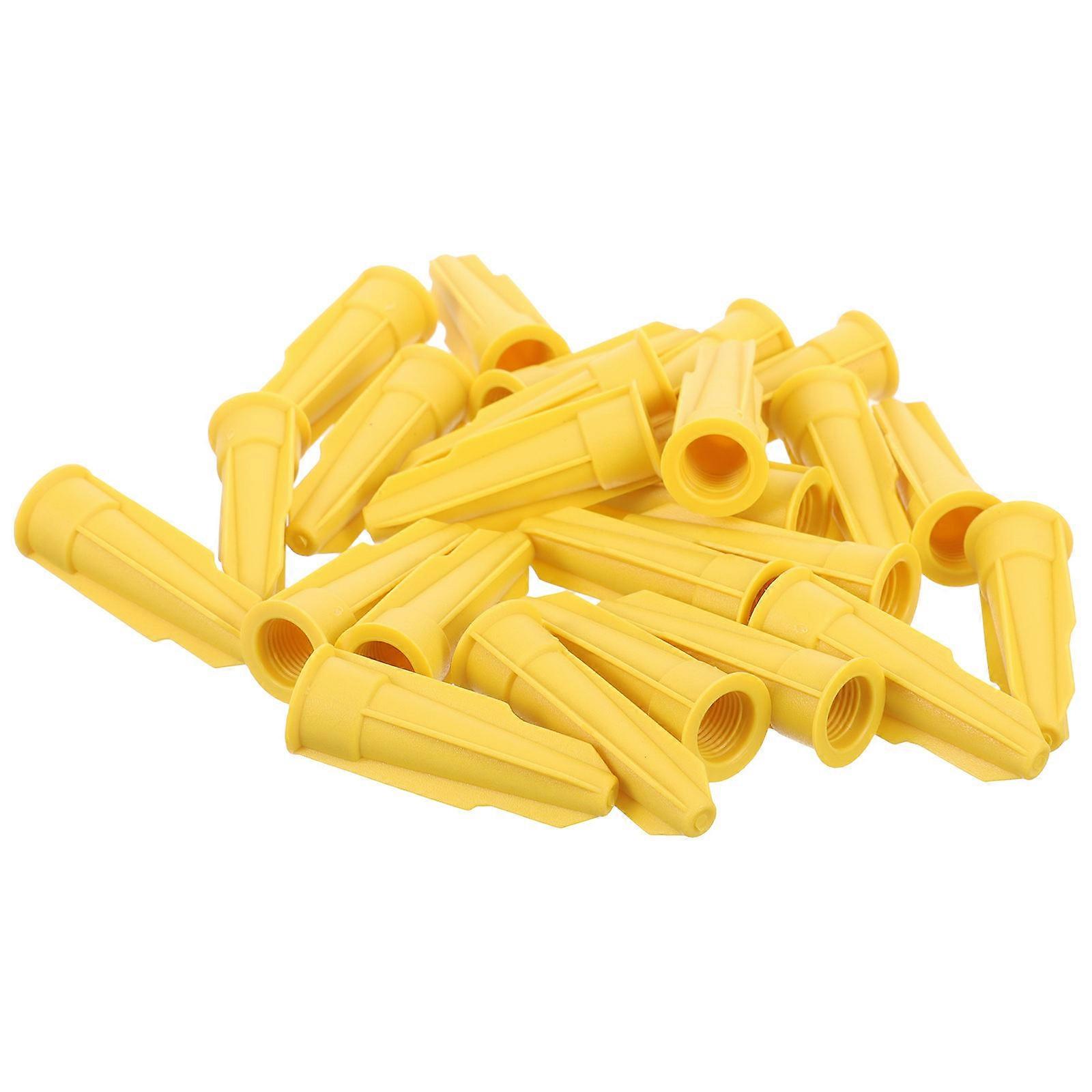 Plastic Caulk Caps Caulking Tube Tips Protective For Adhesive Tools 24Pcs