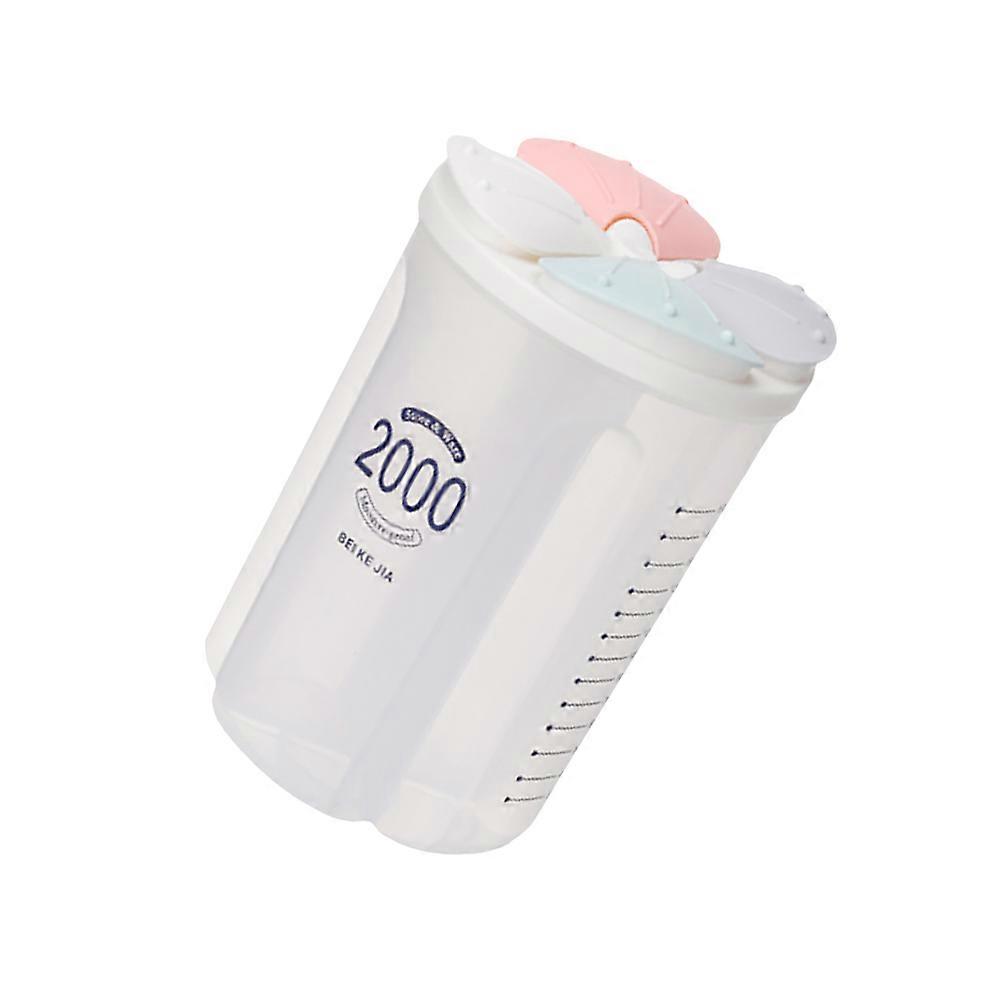 Compartiment Récipient de stockage d’aliments Cuisine carrée Utilisation 18.5X13.8X12.3CM Conception multi-compartiments scellée 1Pcs