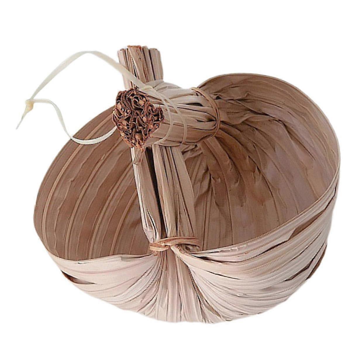 Handcrafted Palm Leaf Bowl for Desserts Snacks and Soups Eco-Friendly Decorative Serving Dish 12 Inch