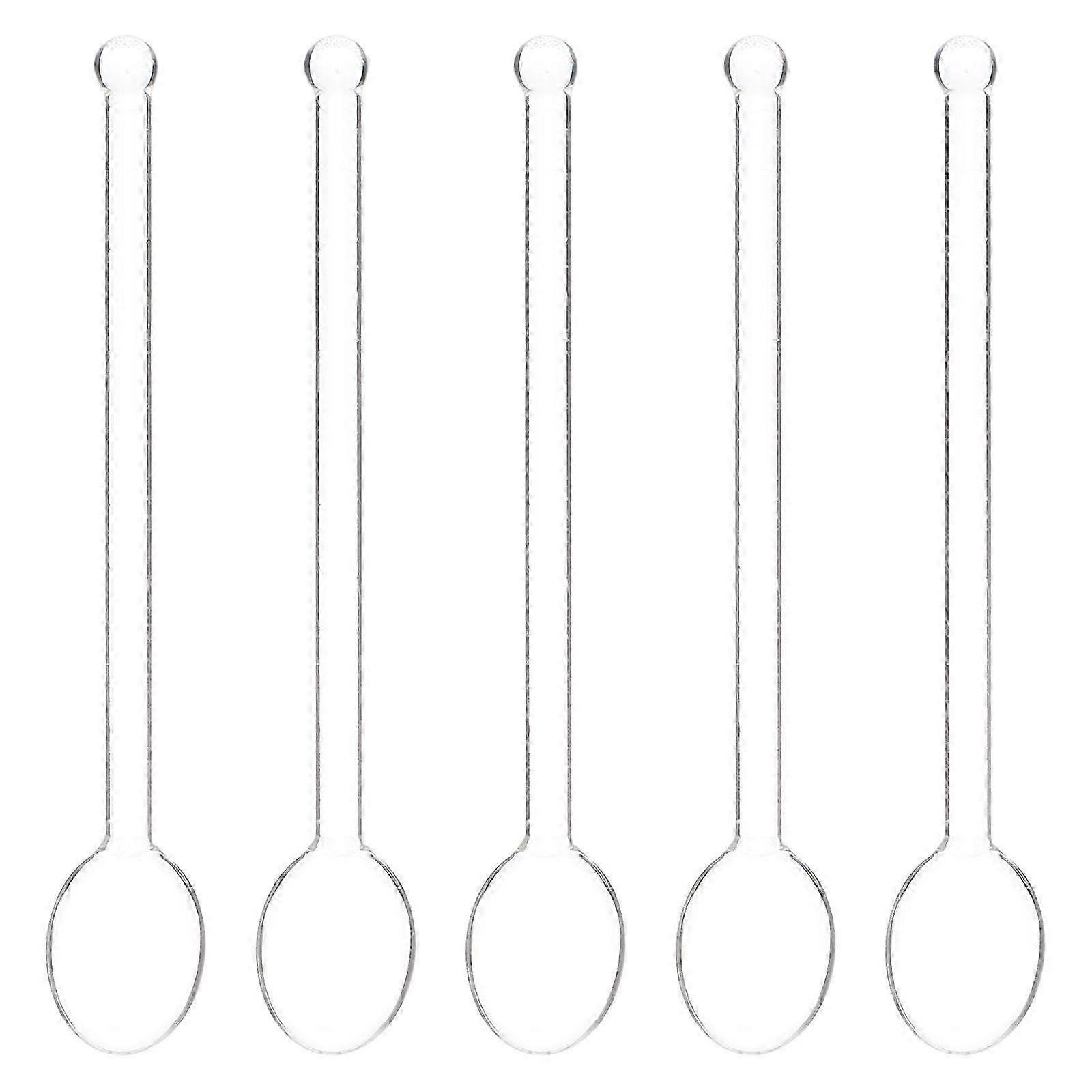 5Pcs Agitatore Da Caffè In Vetro Cucchiai In Vetro Cucchiai Multiuso Cucchiai Di Miscelazione Cucchiai Da Caffè