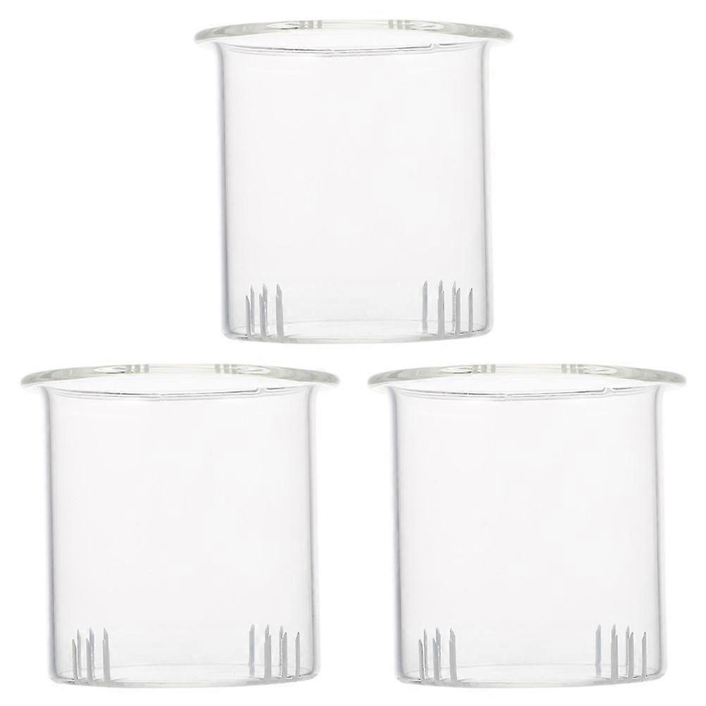 3Pcs Glass Tea Strainer and Colanders Detachable Tea Strainers Loose Tea Residue Filters