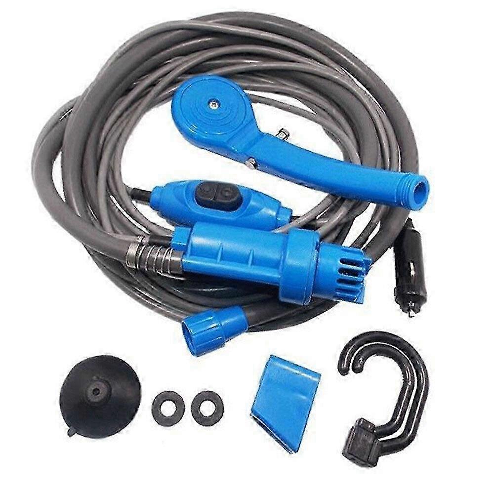 12 V kannettava ulkosuihkusarja autoihin ja matkailuautoihin retkeilyyn ja sateeseen