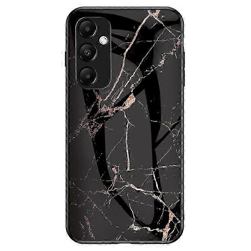 Marble Pattern Tempered Glass+PC+TPU Case for Compatible Brand Galaxy A35 5G