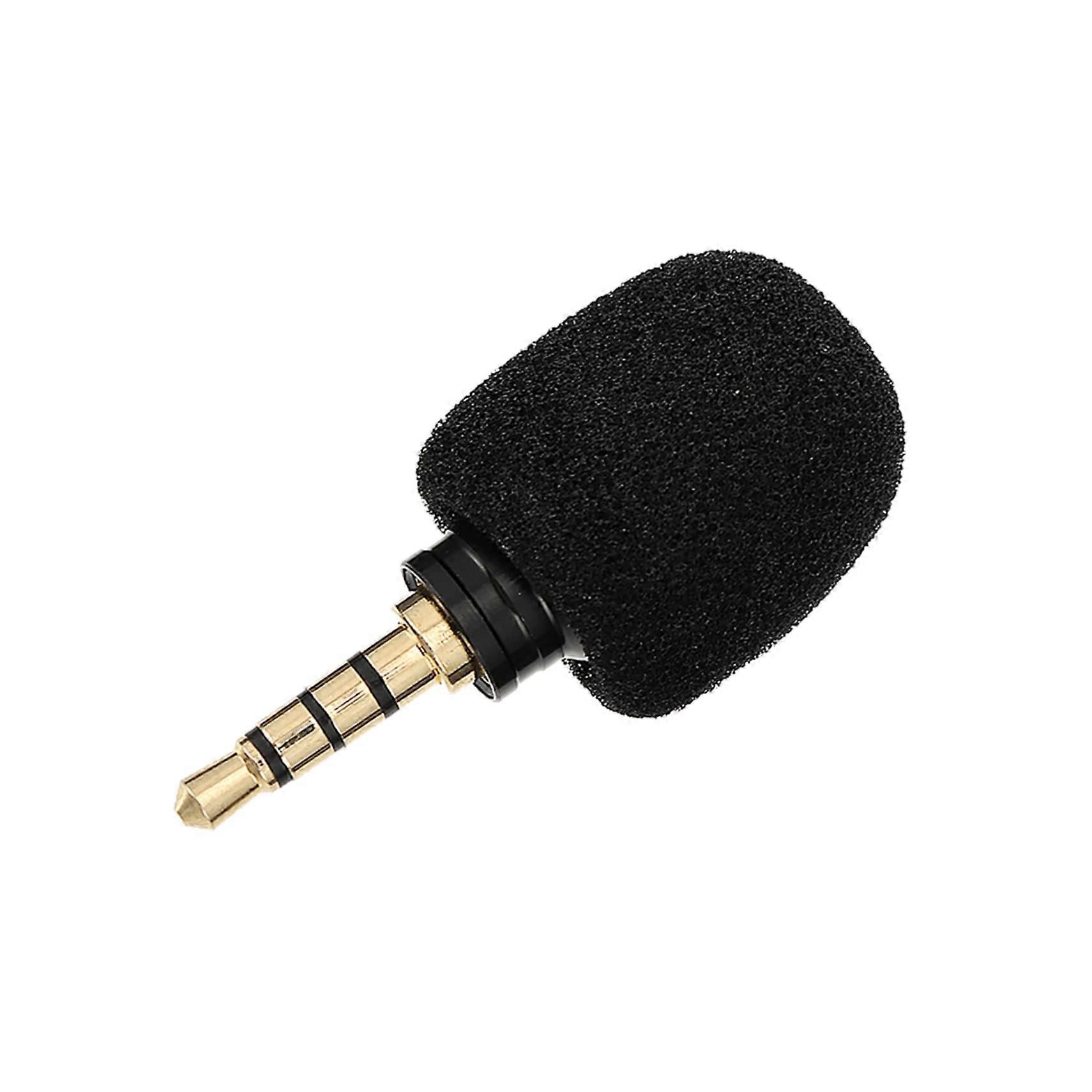 Mini Microphone With TRRS Plug Condenser Microphone Noise Reduction For Smartphones And Computers Karaoke And Recording