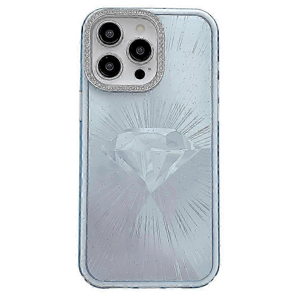 For Certain Brand Phone Case IMD Diamond Pattern TPU+PC Shockproof Cover
