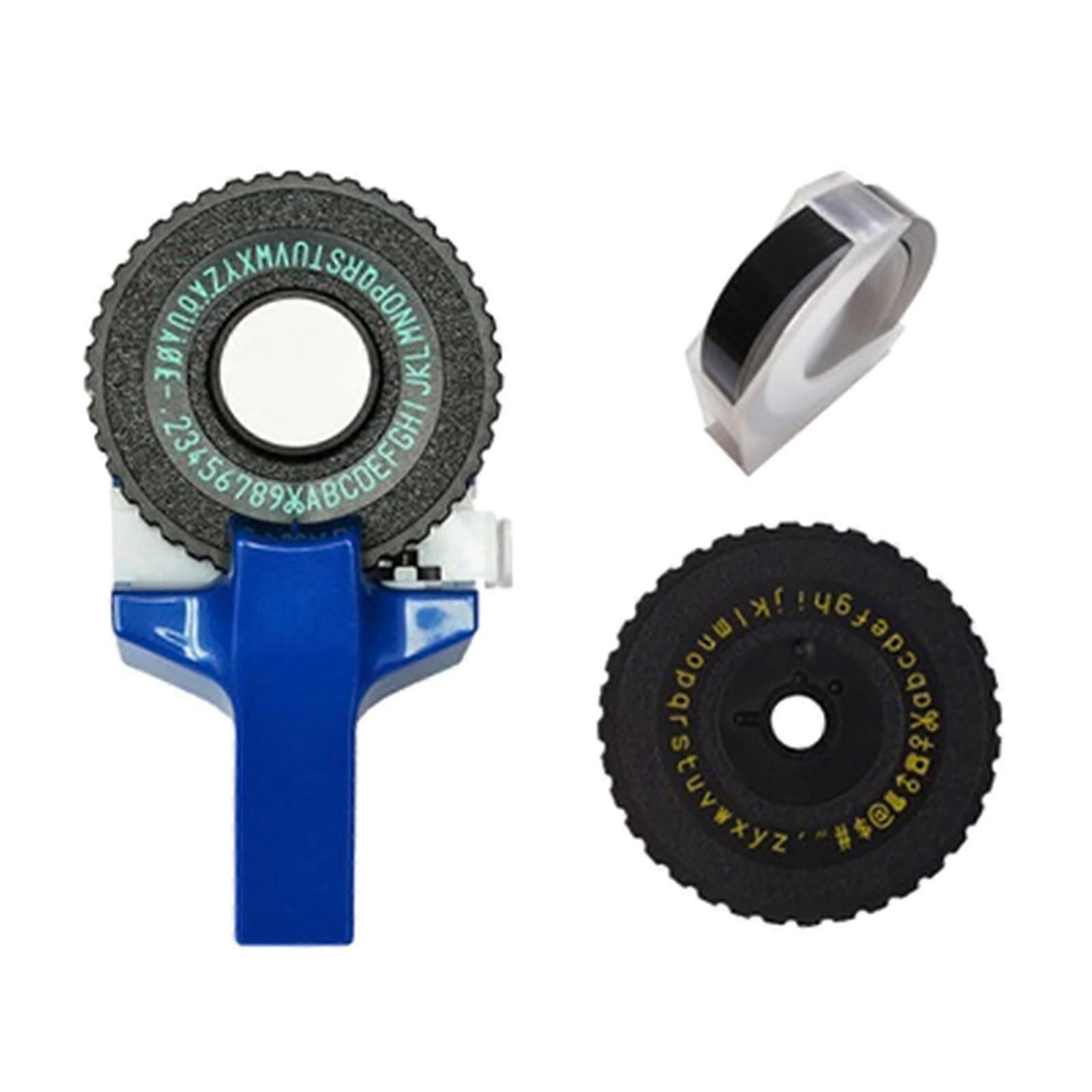3d Embossing Label Maker, Label Writer + Wheels Tape Set For Motex E101