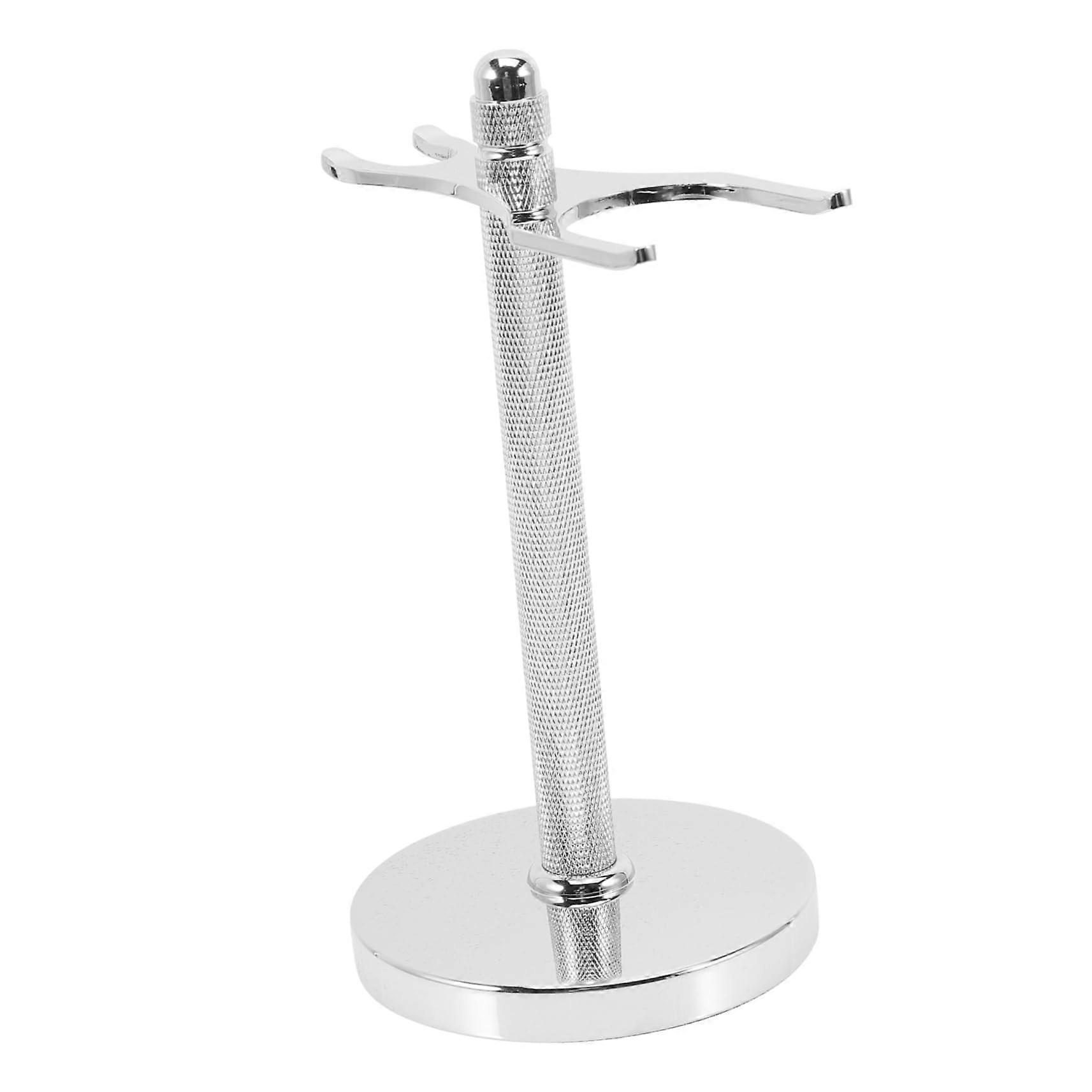 Aluminium Alloy Brush Holder and Stand for Men's Shaving Accessories, Durable and Stylish Design, Compatible with Most Brushes