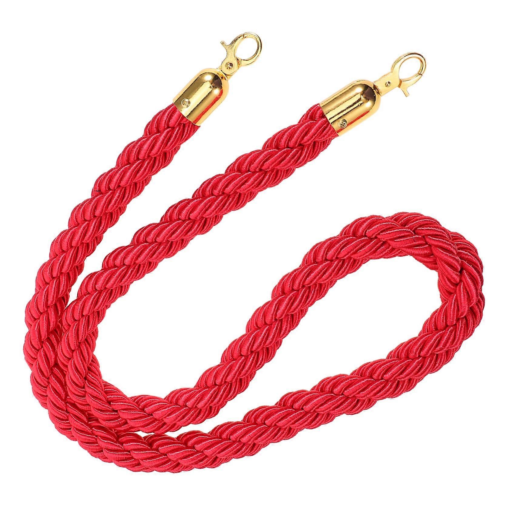 Retractable Barrier Rope with Hooks for Queue Management