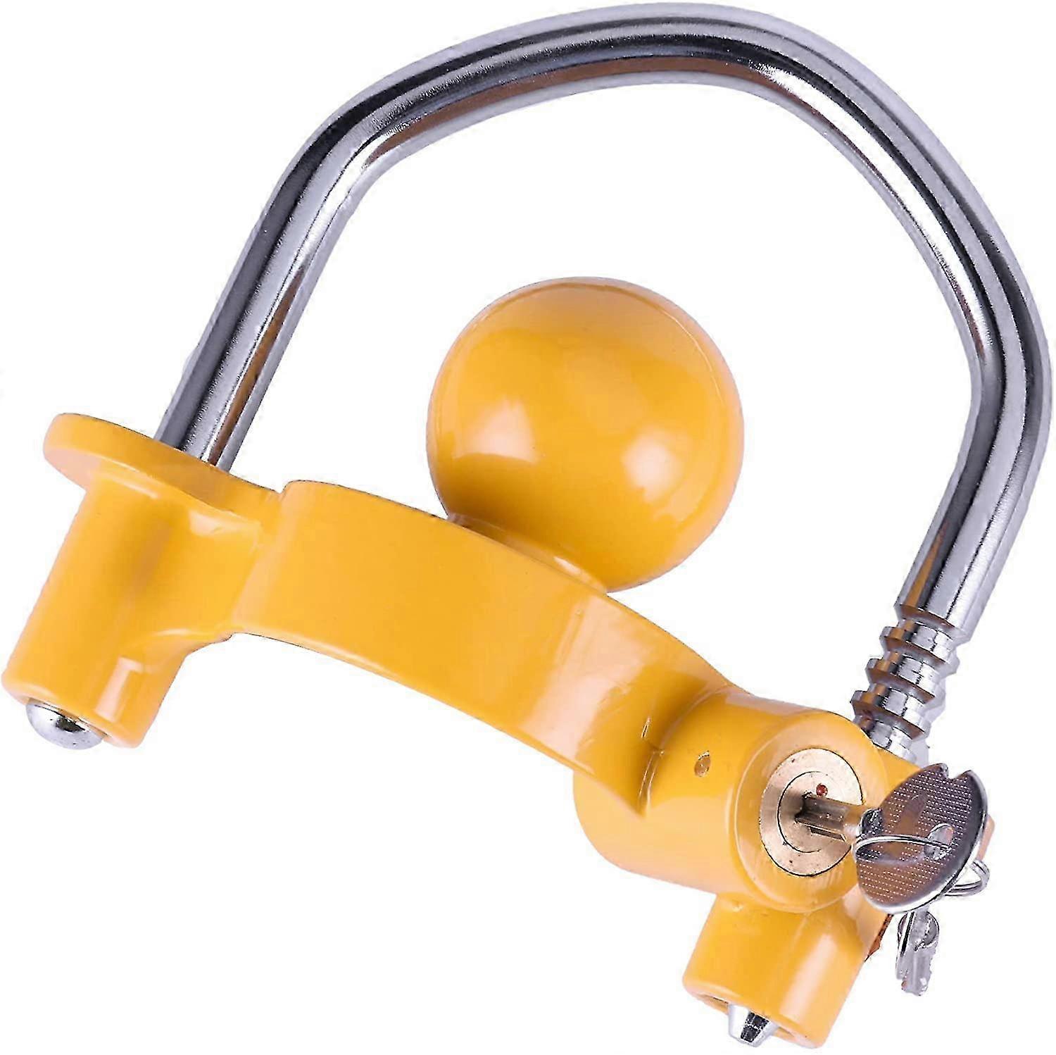 Trava de Acoplador de Aço Resistente Ajustável para Engate de Bola de Reboque, Compatível com Tamanhos de 1-7/8, 2 e 2-5/16 Polegadas