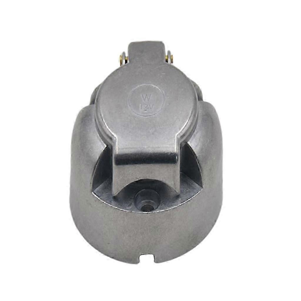 12V 7 Pin Round Trailer Towing Car Plug Socket Wiring Connector Adapter