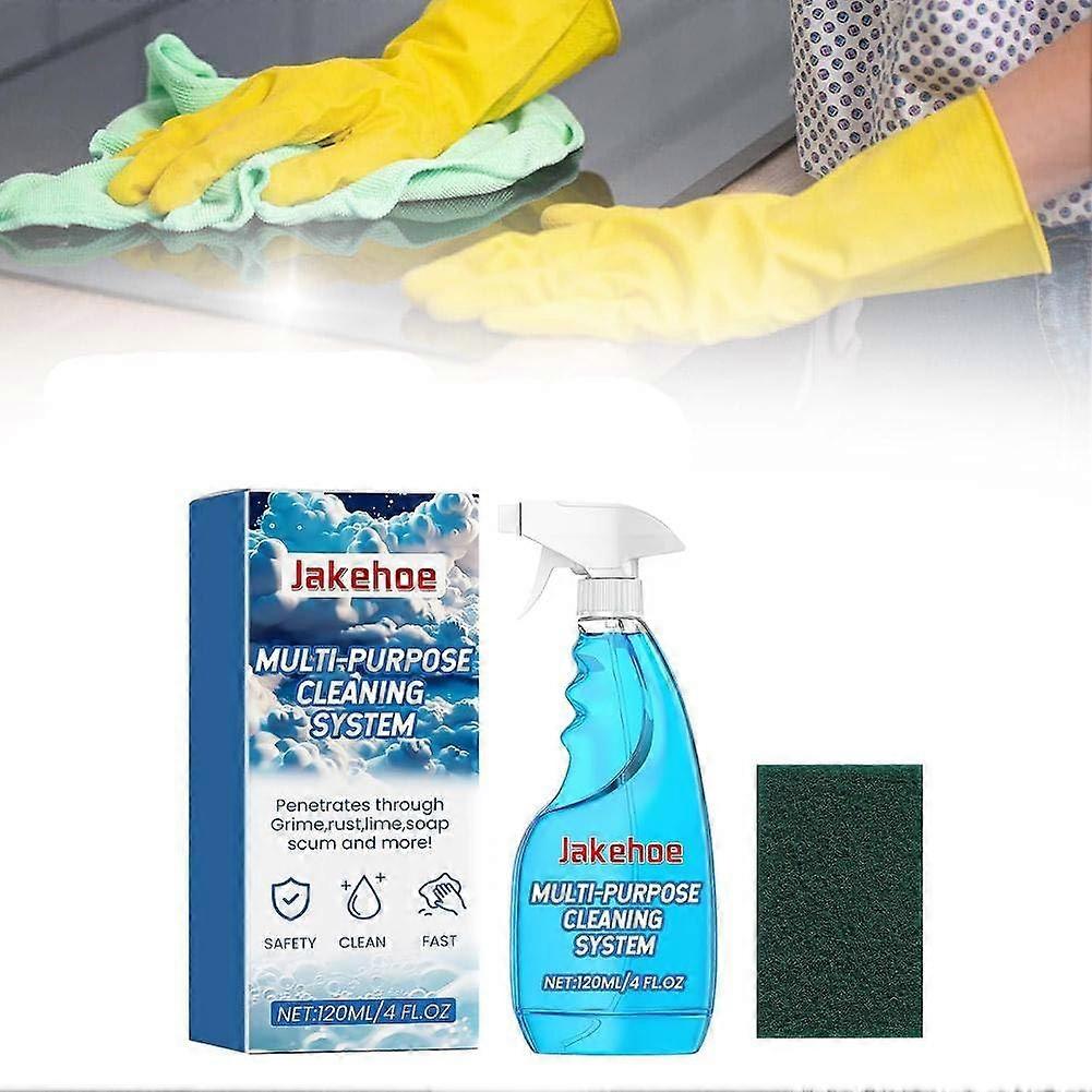 Spray All Purpose Cleaner with Spray Tablets and Bottle, Foam Cleaning System for Kitchen, Bathroom, Oven, Stains