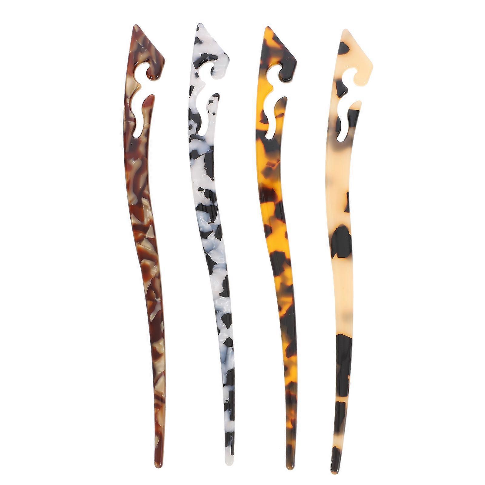 Elegant Vintage Chinese Hairpins Set of 4 Retro Hair Chopsticks for Bun Decoration Suitable for Long Hair Daily Wear and Special Occasions