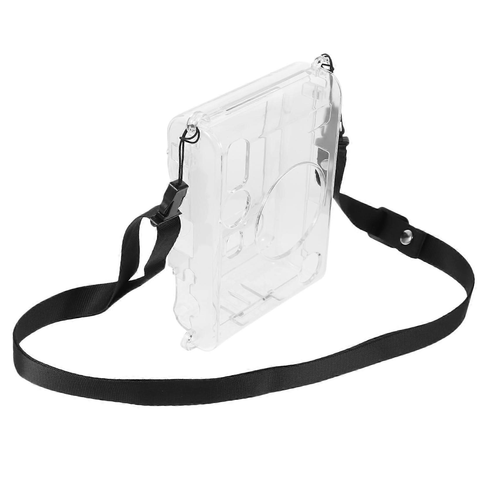 Transparent Storage Case for Minievo Mini Room Instant Camera, Protective Travel Bag Cover for Instant Cameras, Clear Design