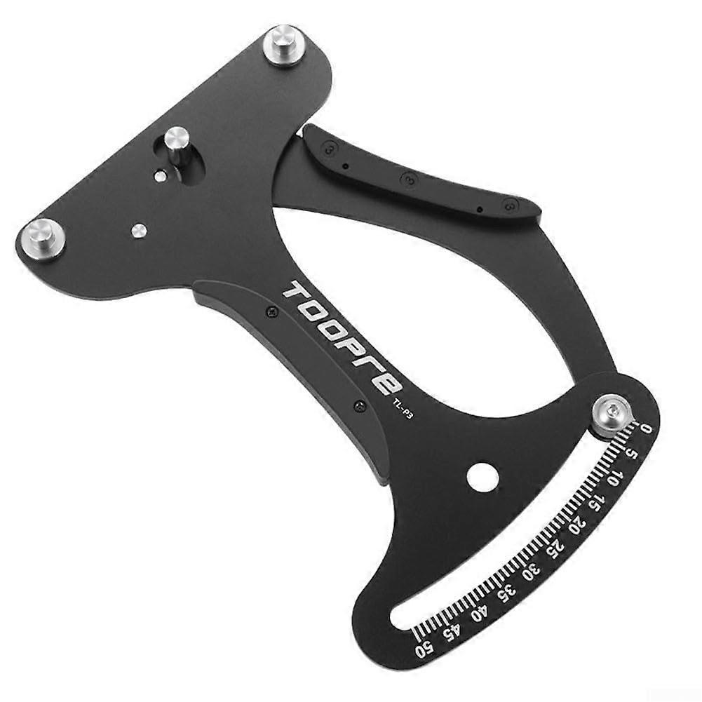 Spoke tension meter for precise measurements during bicycle repairs (black)