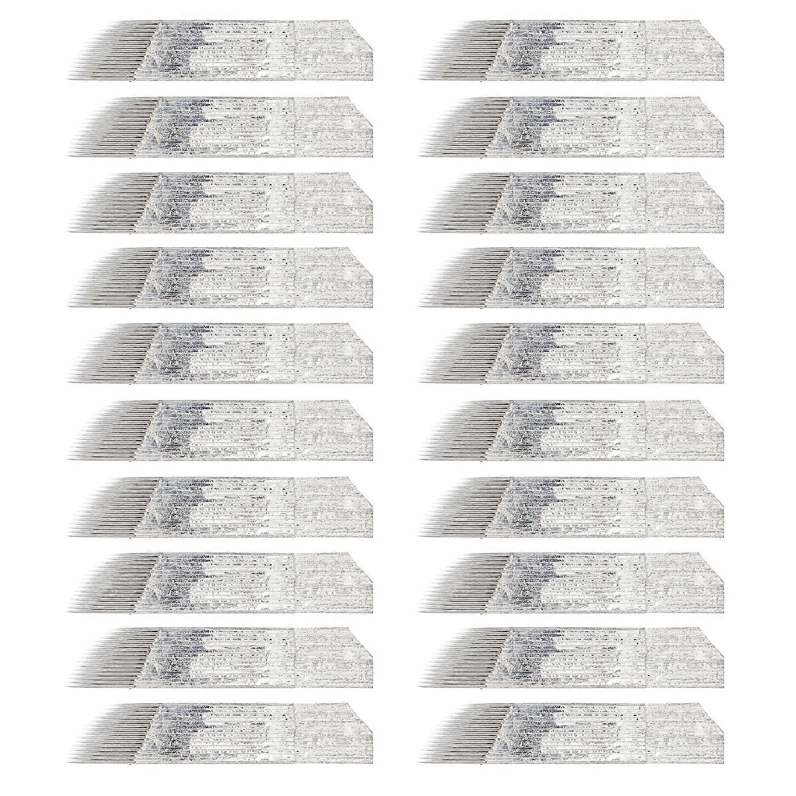 20pcs Makeup Eyebrow Shader Tattoo Needle Blade Microblading Needle Accessory (45 Pin)