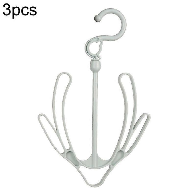 3pcs Creative Multi-function Outdoor Windproof Double Hook Hanging Shoe Rack Movable Thick Drying Rack