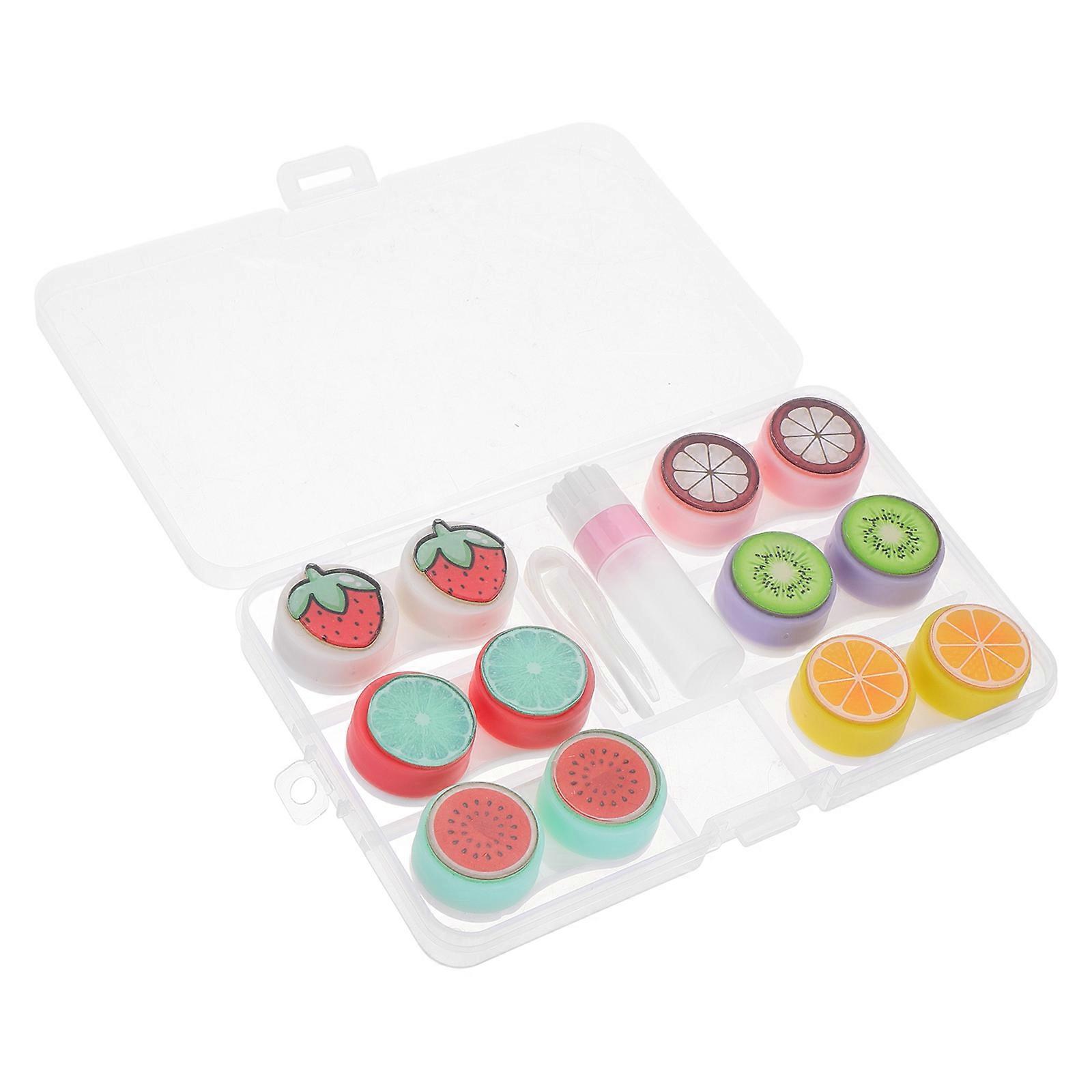 Lens Soak Storage Travel Home Use Users Rectangular Plastic Easy to Clean 16.00X10.00X2.20cm 1Pcs