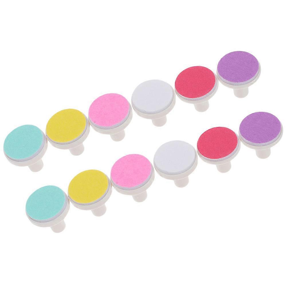 Baby Nail File Pads for Trimmer Replacement Abrasive Paper Plastic Assorted Color Safe and Effective 12Pcs