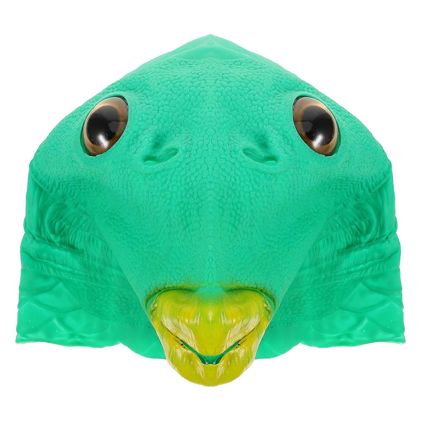 Cosplay Party Mask Masquerade Headgear Fine Craftsmanship Halloween Fish Shape Green 1Pack