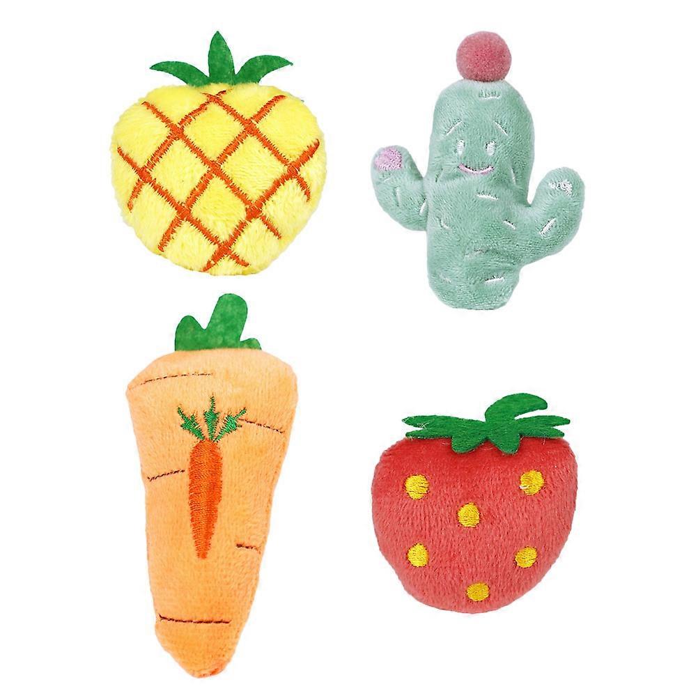 Catnip Toys Kitten Chew Toy Pet Cat Toys Entertainment 10x4.7cm Cute Modeling 4Pcs