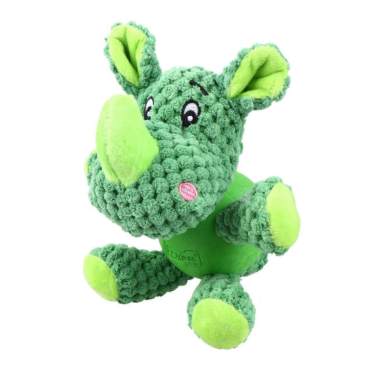 Interactive Dog Toy with Sound Function, Green, Durable Material, Ideal for Chewing and Playtime, Engages Pets and Reduces Boredom