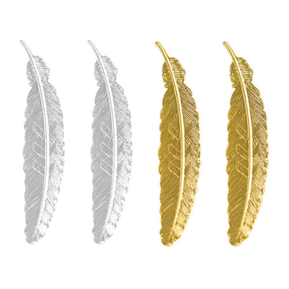 Metal Bookmarks Creative Metal Bookmark for Decor 4Pcs Assorted Colors