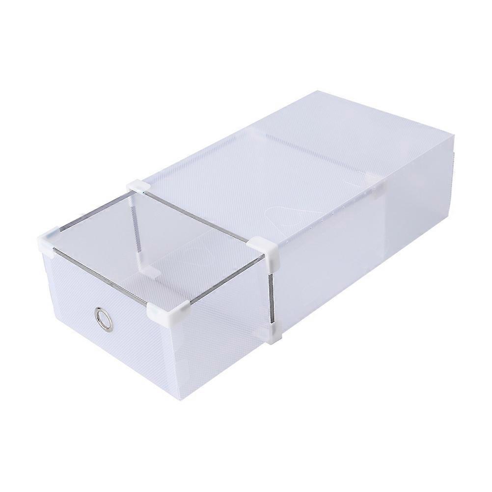 Transparent Shoe Organiser Box PP Material Stackable Design For Wardrobe 5Pack