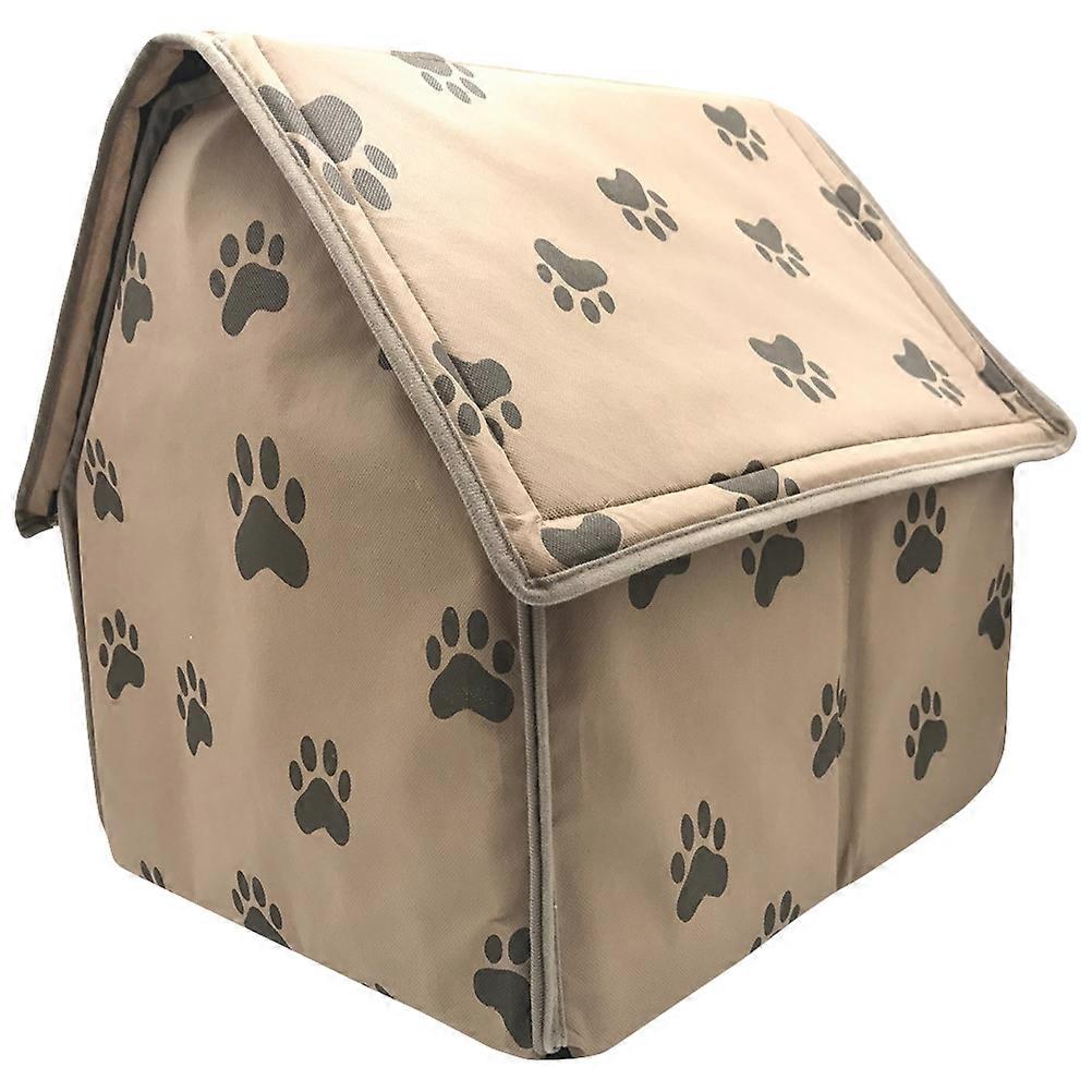 Portable Folding Pet Tent House with Soft Bed for Indoor Outdoor Use – Durable and Comfortable Pet Supplies for Dogs