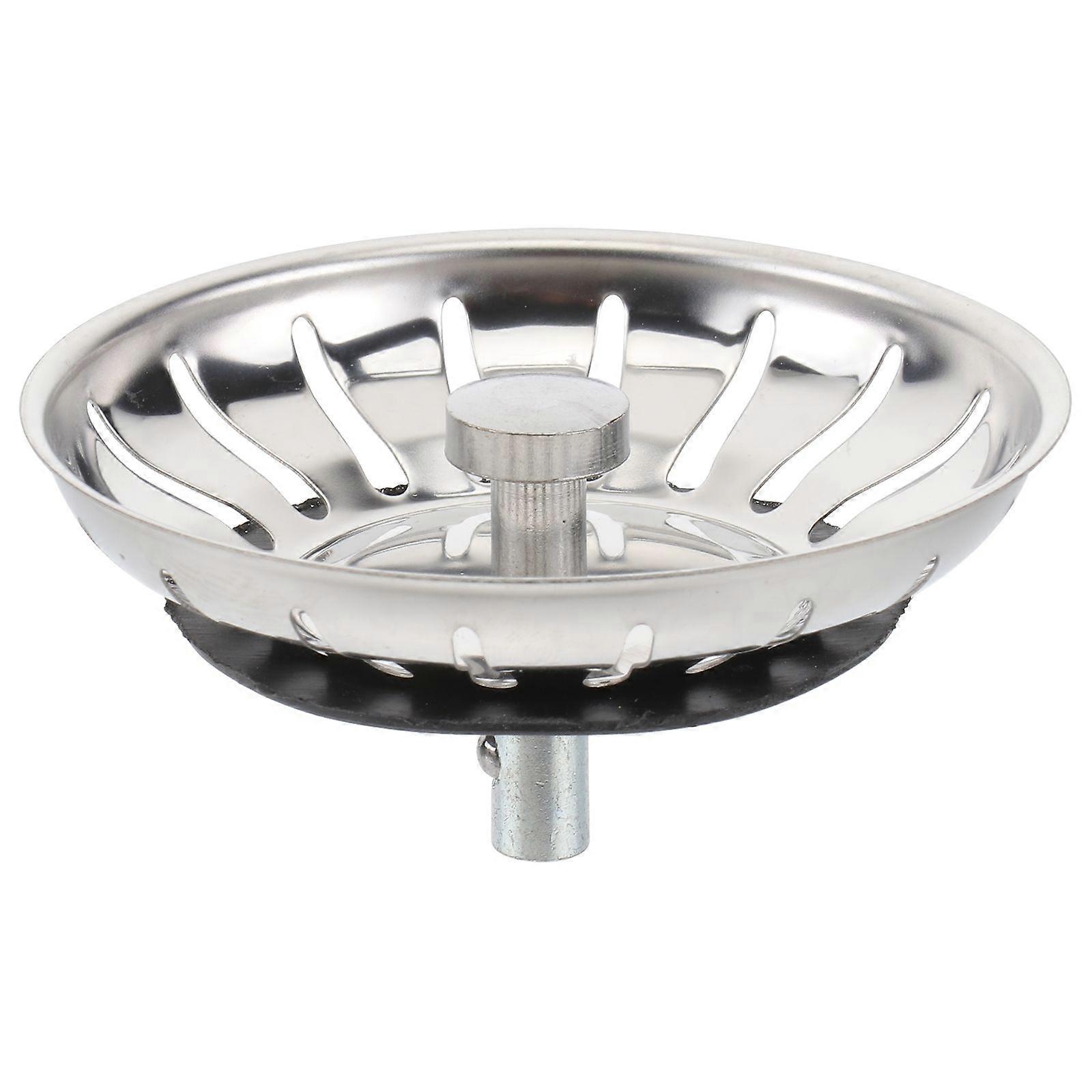 Stainless Steel Sink Strainer for Kitchen Drain Efficient AntiClogging with 304 Grade Silver Color Fits Most Drains