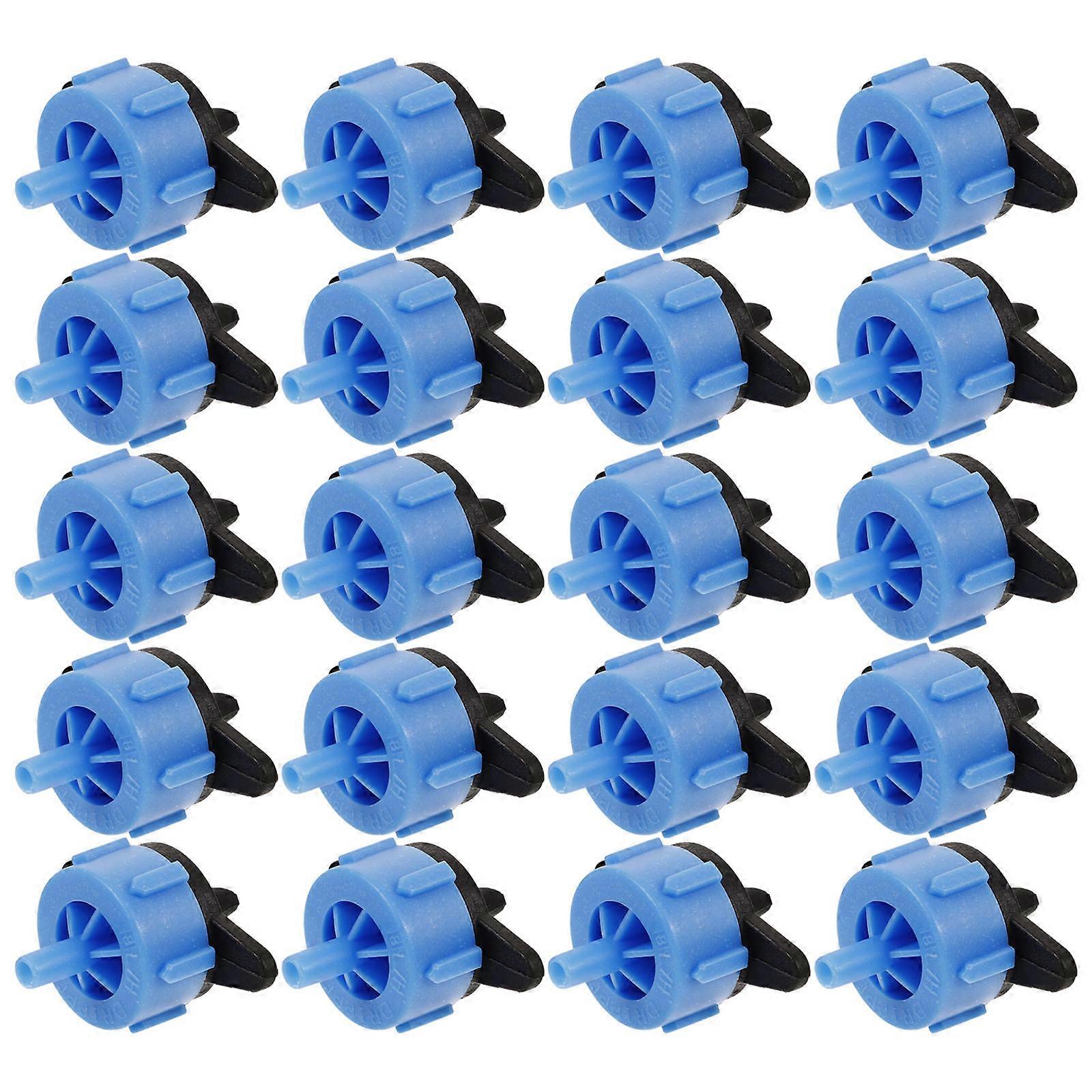 20 Pack Irrigation Emitters for Gardening Water Control with Adjustable Pressure Compensation