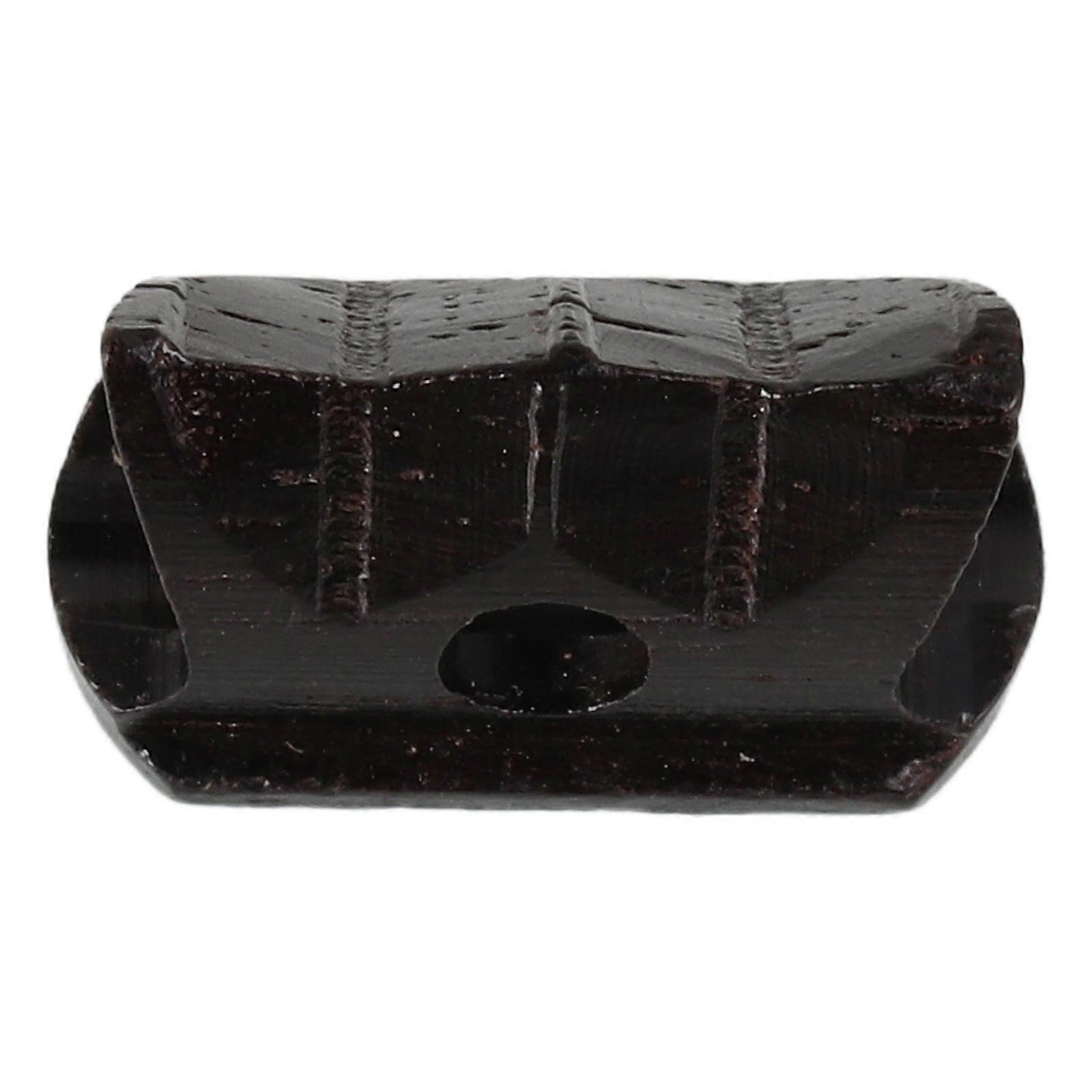 Wooden Erhu String Bridge for Banjo Use Black Color Sturdy Material Ensuring Durability and Stability 1.5 inches