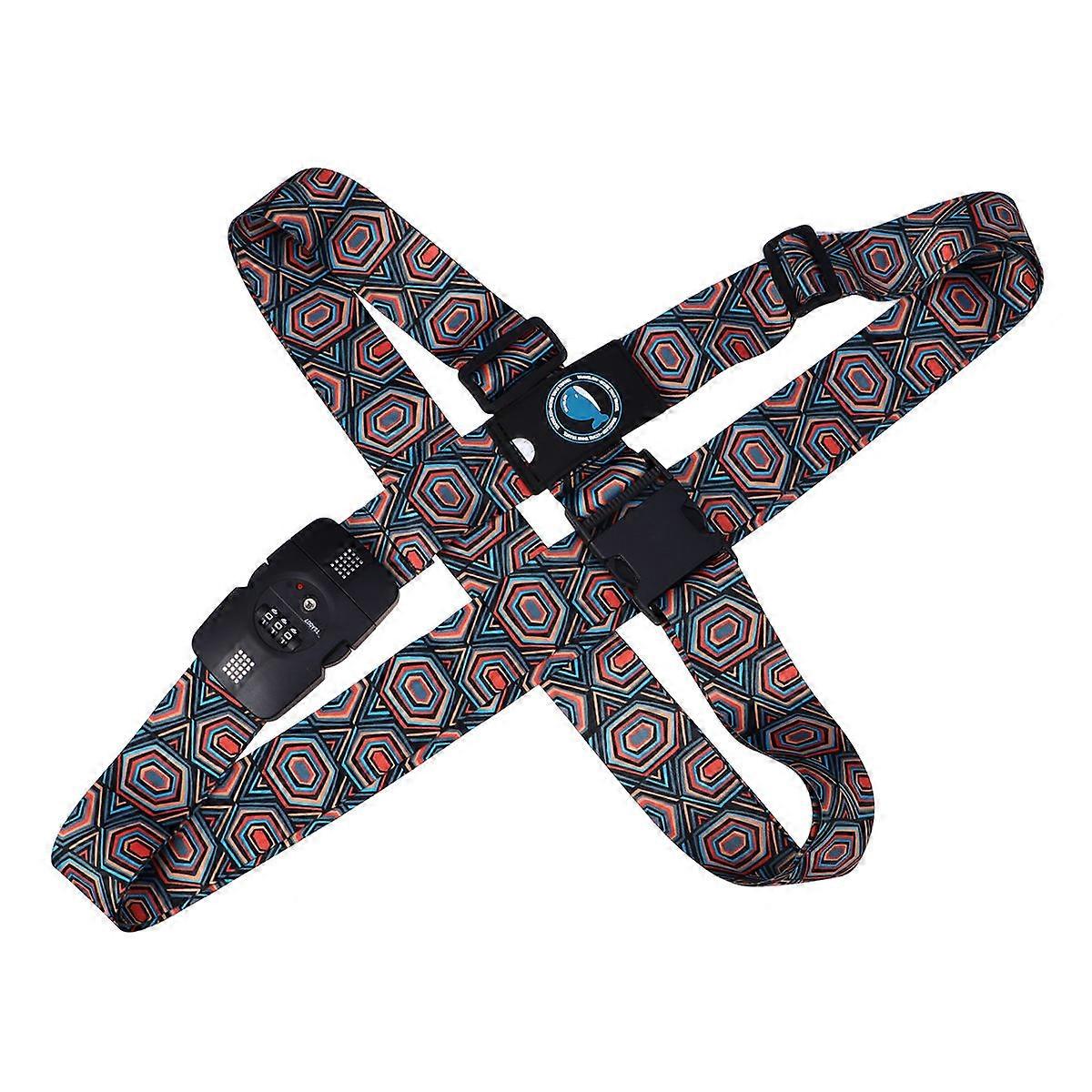 Password Lock Luggage Strap with Combination Lock for Travel Use