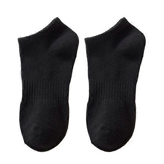 1 Pair Unisex Socks Thickened Elastic Anti-slip Mid-tube Solid Color Floor Socks Warm Soft No Ddor Sweat Absorption Lady Winter Socks