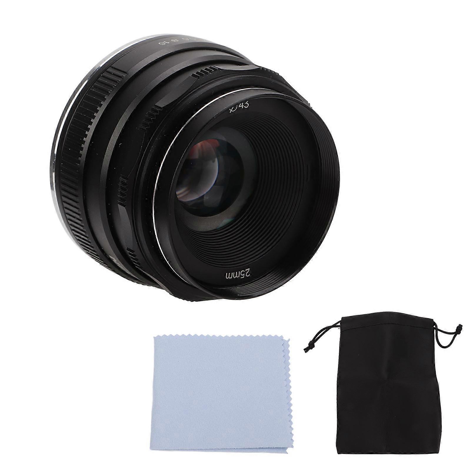 25mm Prime Lens APSC Frame Manual Focus Lens F1.8 Large Aperture for Fuji FX Mount XA3 XE3 XT1 XPro1 Camera