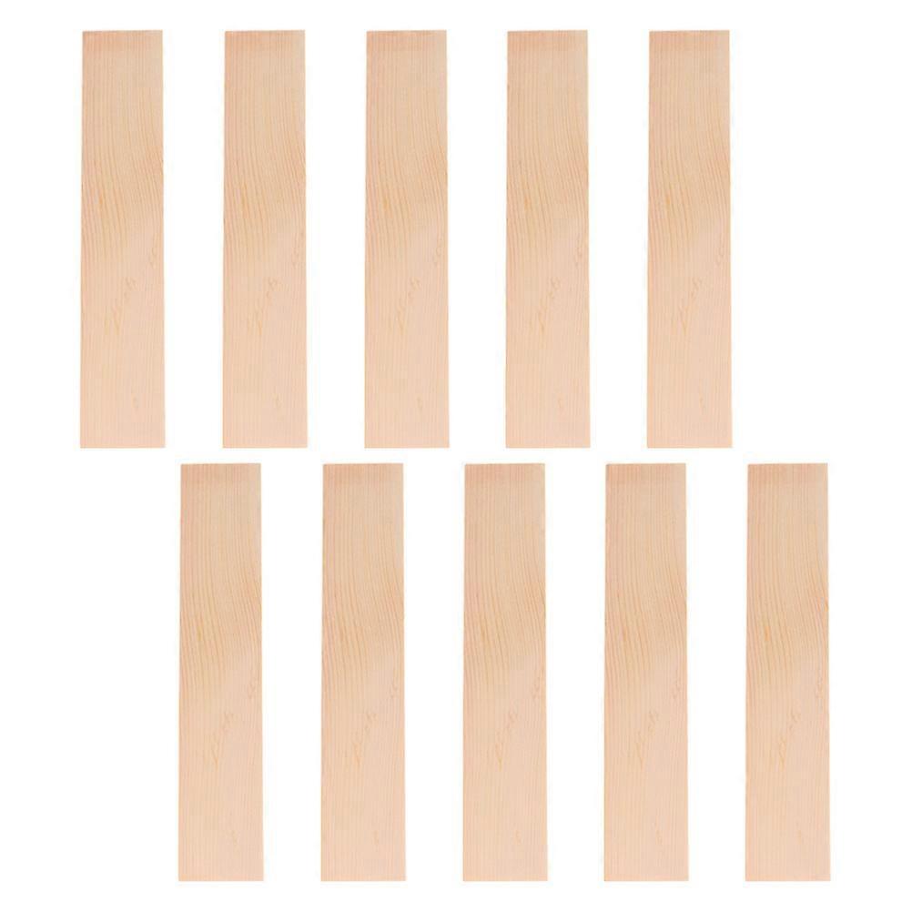 10pcs Khaki Pine Wood Boards for Decoration DIY Crafts Precision Crafted Durable Rectangular Planks