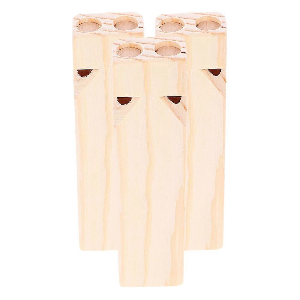 3pcs Wooden Train Whistles, DIY Paintable Musical Instruments for Educational Orff Play, Group Activities, Birthday Party Favors, and Creative Family