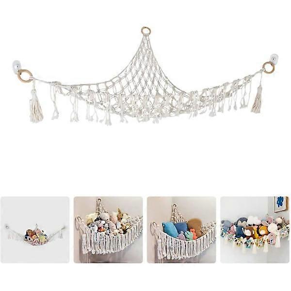 Net storage hammock for stuffed animals, 86*86*110cm.