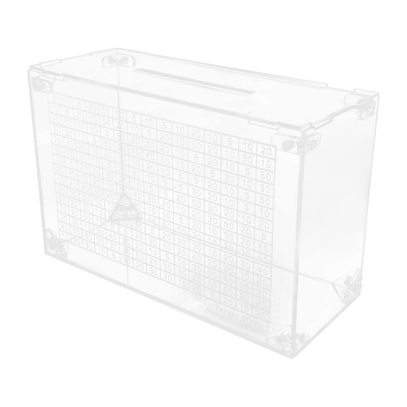 Acrylic Money Saving Box Transparent Piggy Bank for Pets and Practical Design 6.5 x 5.5 x 4.5 Inches