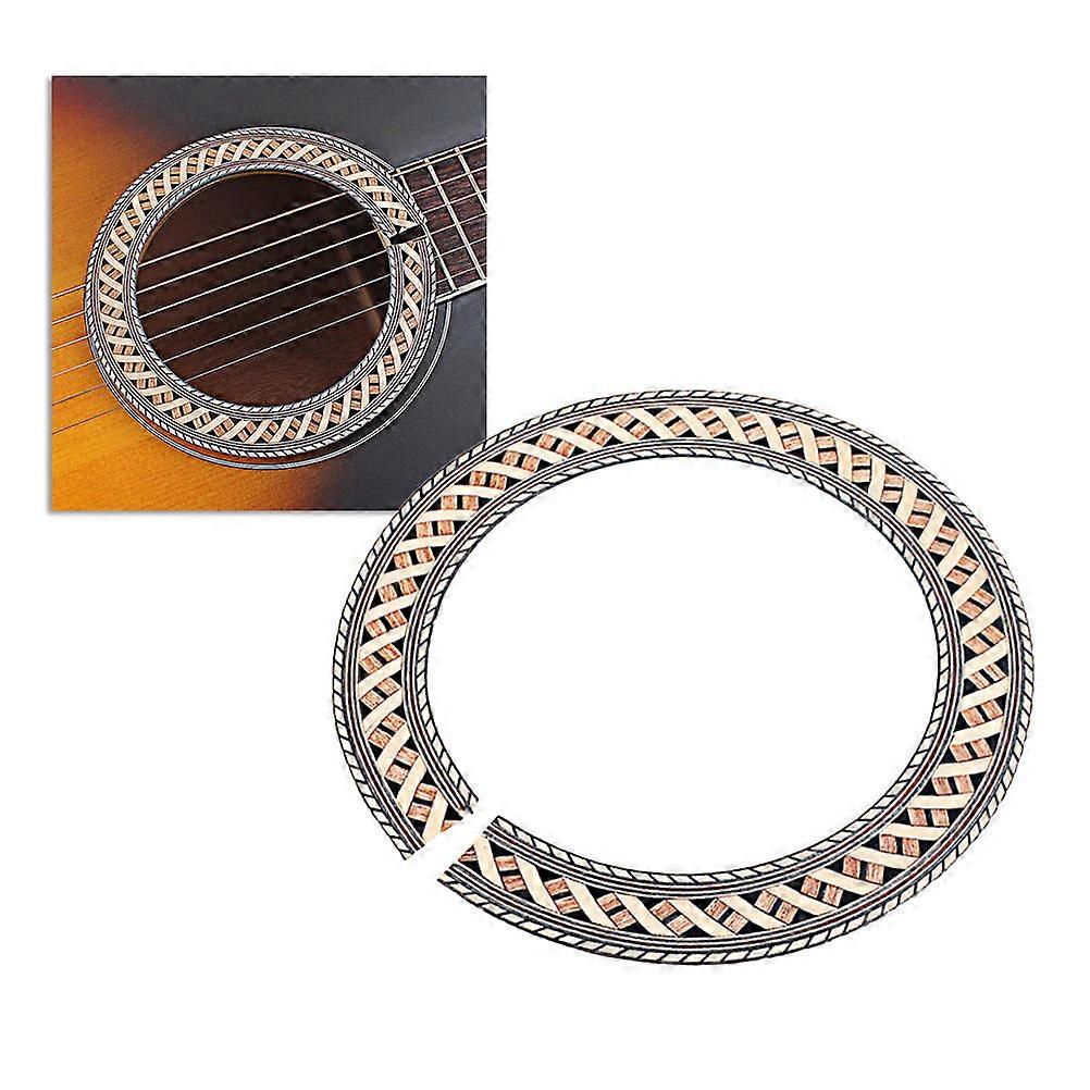 Strisce curve per rosetta per chitarra in legno per intarsio e decalcomanie 93mm