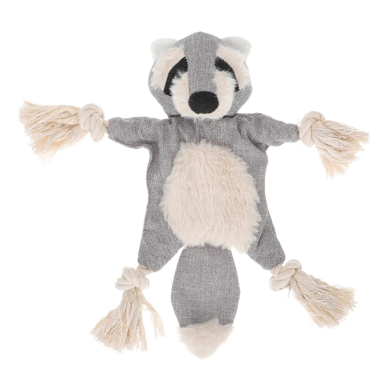 Sound  Hide and Seek Plush Toys for Pets, Chew Toys for Pets, Bite Toys for Dogs, Molar Chew Toys for Dogs, Chew Toys for Dogs, Cord Grey