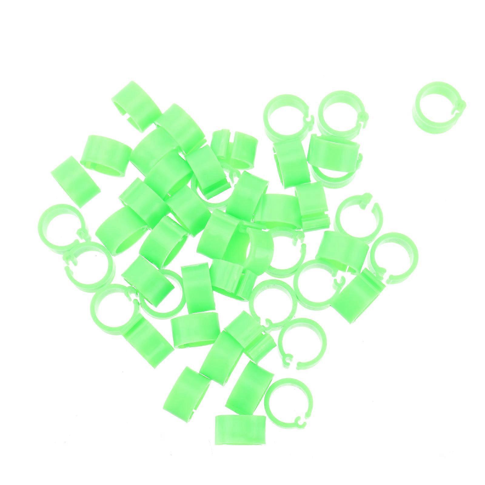 Pigeon Identification Rings 100Pack Practical Pigeon Leg Bands For Breeding Management Reliable Plastic