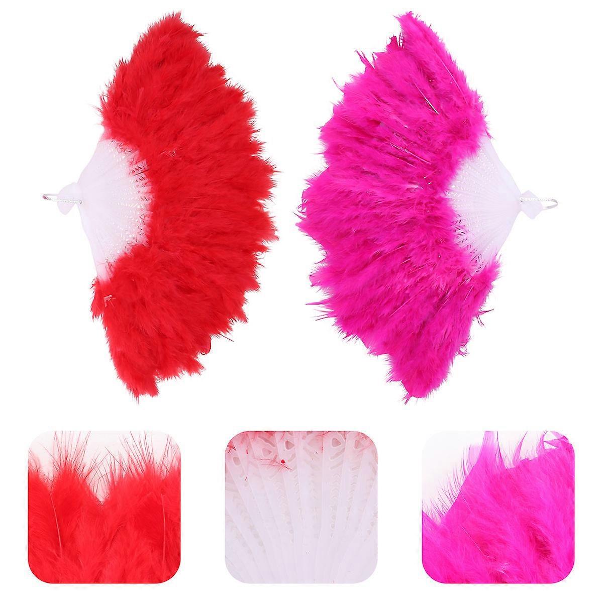 Dancing Fan 2Pcs Performance Accessory Crafted Fan for Wall Embellishment and Parties