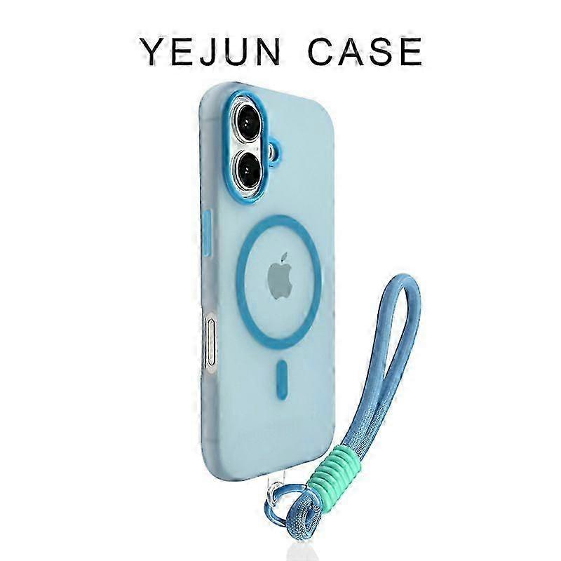 For iPhone Case Rose Jelly Magnetic with Strap