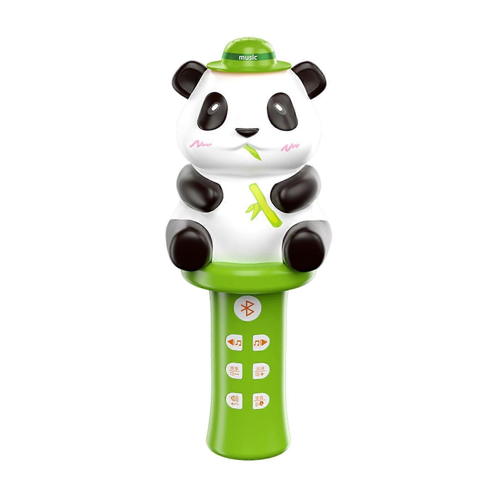 Wireless Microphones for Kids Panda Toy Design, Interactive Role-Play Music Microphone, Toy Microphone Learning