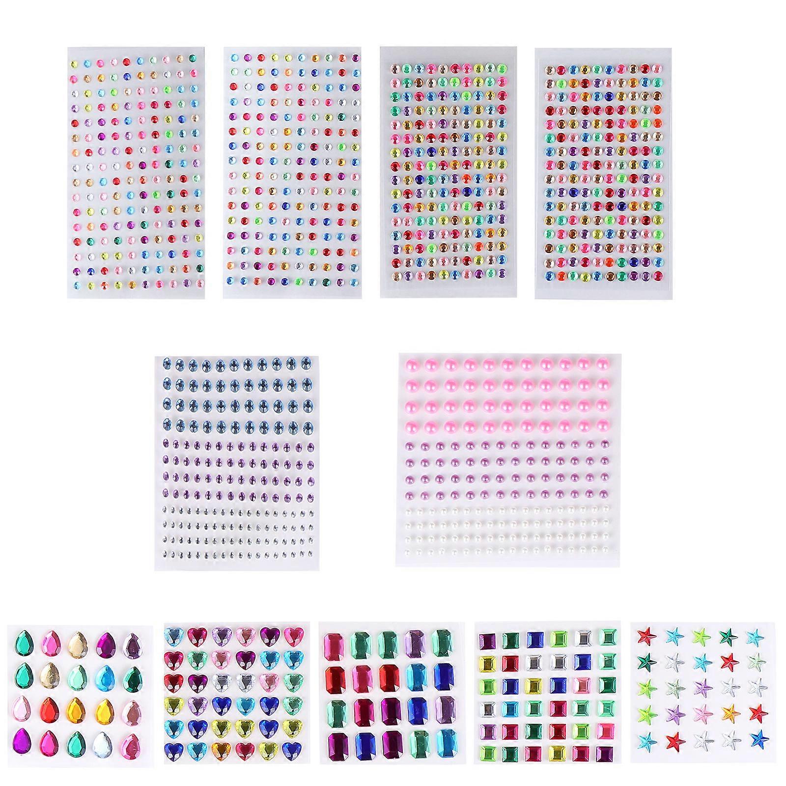 Creative Crystal Decorations, Rhinestone Stickers for Customizing Items